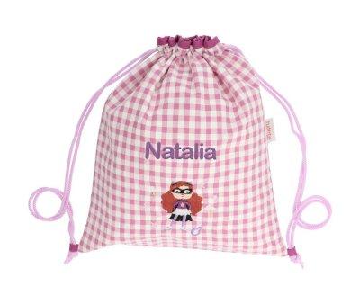 Vichy Drawstring Backpack Fantastic Girl Personalised