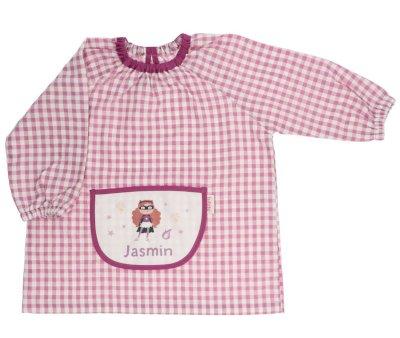 Smock with Central Pocket Vichy Fantastic Girls Personalized