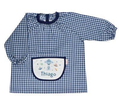 Smock with Central Pocket Vichy The Martians Personalized