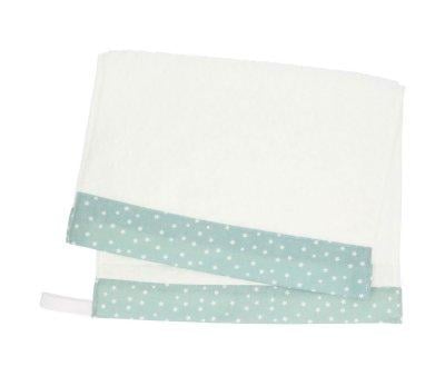 Mini Star Green Personalised Nursery Towel