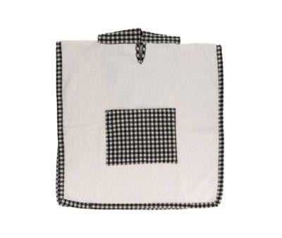 Poncho Vichy Black Personalised