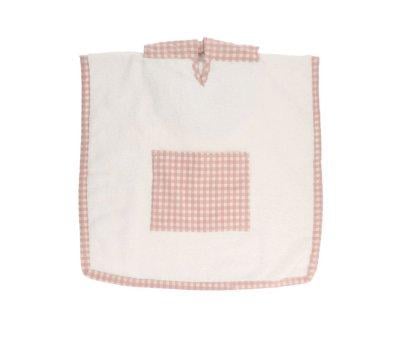 Pink Gingham Personalized Poncho