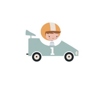 Design de bon Junior Navy Speed Racers