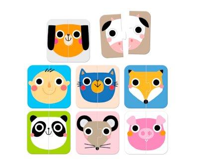Puzzle On the Go Half Faces