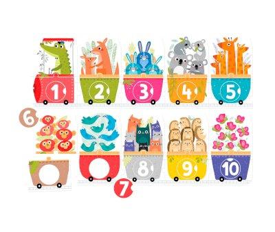 Puzzle  Make a Match Number Train