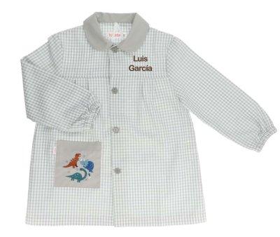 Smock Seber with Personalised Dinos World Buttons