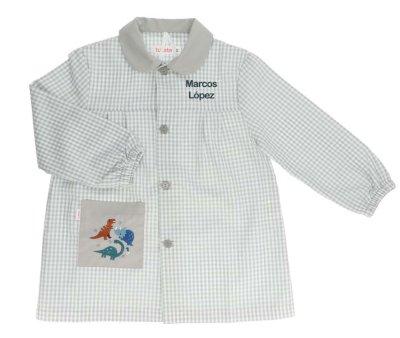 Smock Seber with Personalised Dinos World Buttons