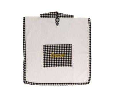 Poncho Vichy Black Personalised