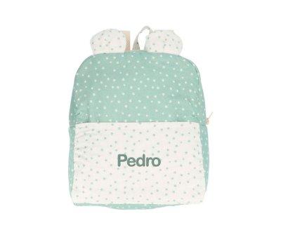 Mini Star Green Personalised Backpack