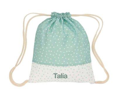 Mochila Mini Star Green Sack personalizvel
