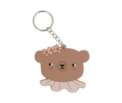Pacote com 3 chaveiros de silicone Daisy Bear
