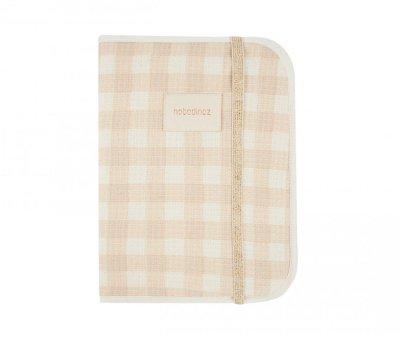 Document Holder Poema Honey Comb Ivory Checks Personalised