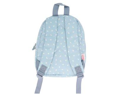 Mochila infantil acolchoada Leaves Blue Personalizvel