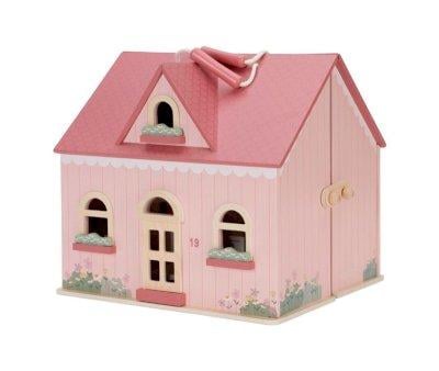 Casa de Muecas de Madera Portable