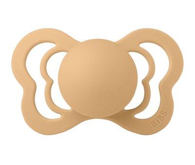 2 chupetas de silicone BIBS Couture Desert Sand/Sunshine