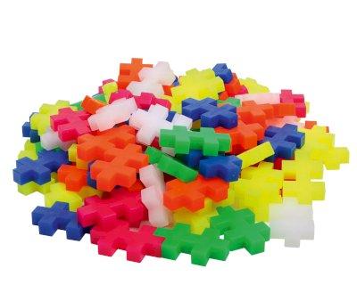 Cubo de Piezas Plus Plus  Big Neon Mix 100 piezas