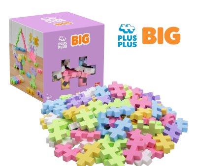 Cubo de Piezas Plus Plus Big Pastel Mix 100 piezas