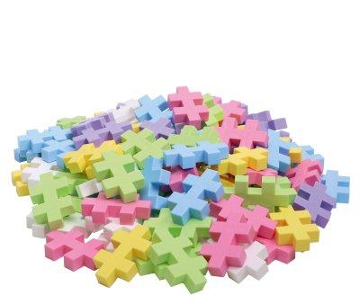 Cubo de Piezas Plus Plus Big Pastel Mix 100 piezas