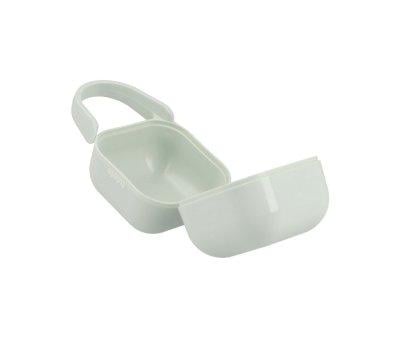 Porte-sucette carr personnalis vert craie