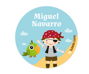 Pack de 3 Badges Personnalisables Pirate