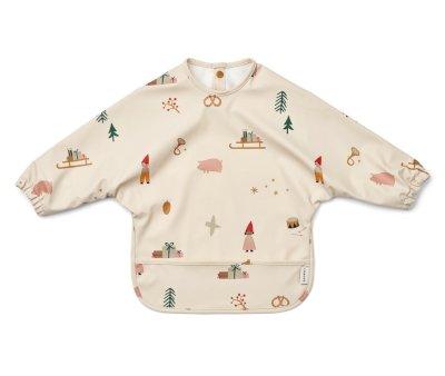 Bib with Sleeves Holiday / Sandy Mix