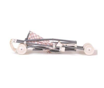 Grande poussette Racing Chekerboard pour poupe X Delage