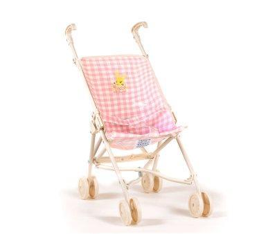 Vichy Rose Large Doll Stroller