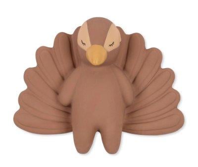 Rubber Peacock Teether Blush