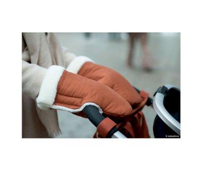 Gloves for Baby Carriage Hyde Park Brick Brown
