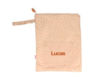 Bolsa grande Leaves impermevel Sand Personalizvel