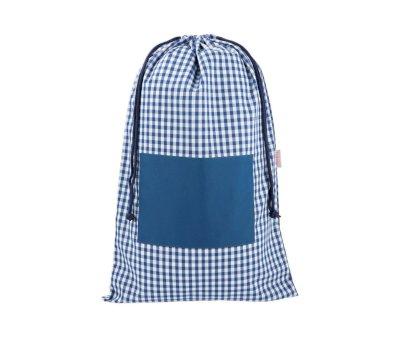 Dark Blue Vichy Personalized Change Bag