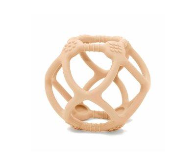 Silicone Teether Ball Honey Peach