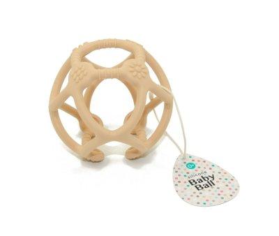 Silicone Teether Ball Honey Peach