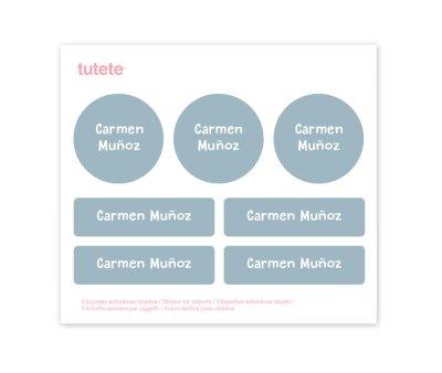 6 adesivos para objetos Deep Blue