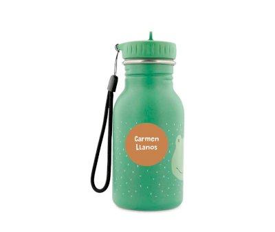 Bottiglia Acciaio Trixie Mr.Frog 350ml+6 Etichette Rotonde Yellow Gratis