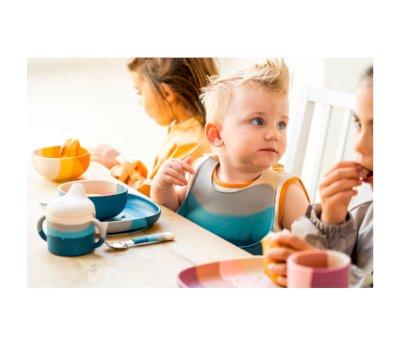Silicone Mug with Handles Color Splash Desert Teal Ombre