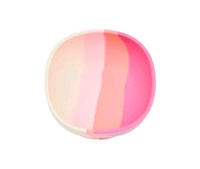 Bowl with Suction Color Splash Mauve Rose Ombre