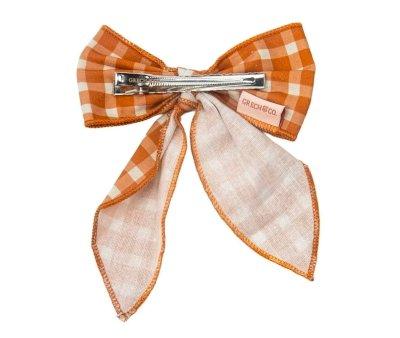 Large Bow Hair Clip Sienna Gingham