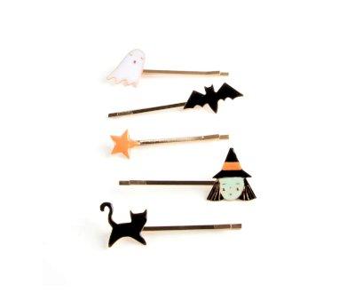 10 Clip de Pelo Esmaltadas Halloween