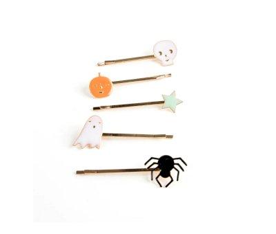 10 Clip de Pelo Esmaltadas Halloween
