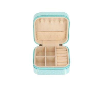 Porta Jias Infantil Glitter Turquoise