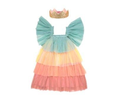Disfraz Princes con Volantes Rainbow