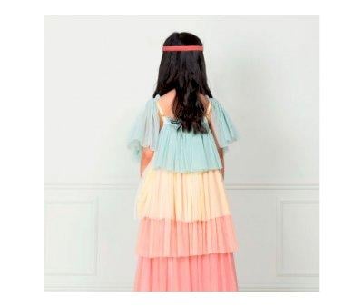 Disfraz Princes con Volantes Rainbow