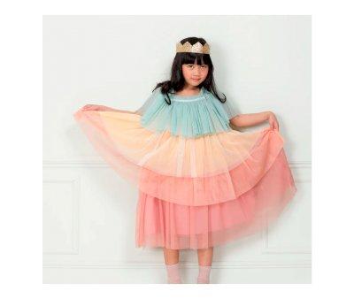 Disfraz Princes con Volantes Rainbow