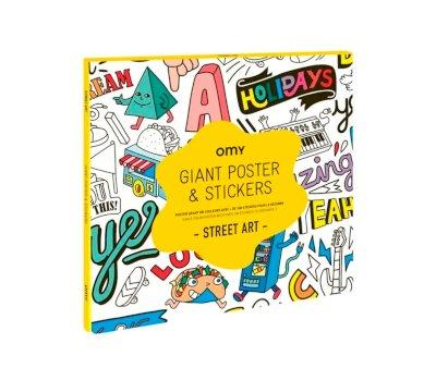 Pster XL Omy + Pegatinas Street Art
