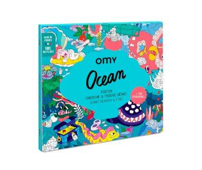 Pster XL Omy + Pegatinas Ocean