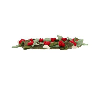 Adorno Navidad Corona Holly and Berry Pequea