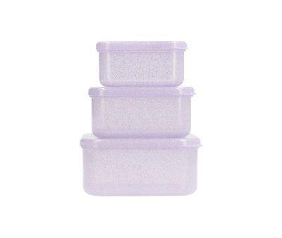 3 lancheiras Gliter Lilac