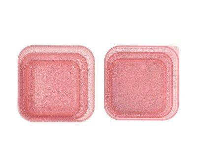 3 lancheiras Pink Glitter