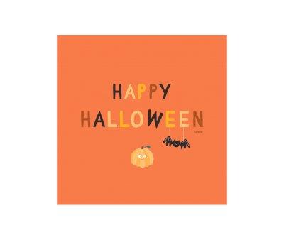 Disegno Happy Halloween Arancio